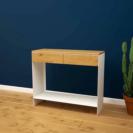 konsolentisch-ablagetisch-flurtisch-weiss-schmal-holz-konsole-modern-metall-mit-schublade-flur-diele-design-eiche-wildeiche-massiv-mnmlsm