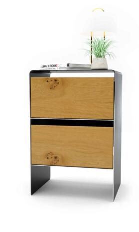 nachttisch-fuer-boxspringbett-nachtkonsole-nachtschrank-schwarz-nachtkaestchen-nachtkommode-grau-holz-eiche-metall-modern-design-stahl-neu