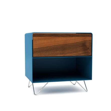 nachttisch-nachtkonsole-nachtschrank-nachtkaestchen-nachtkommode-holz-metall-modern-design-nussbaum-blau-fly-high-3-neu