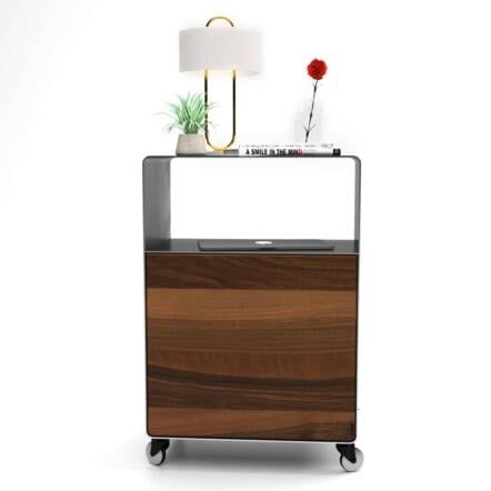 nachttisch-fuer-boxspringbett-schwarz-grau-holz-metall-modern-design-massivholz-nussbaum-mit-rollen-mit-tuer-designer-schlafzimmer-stahlzart