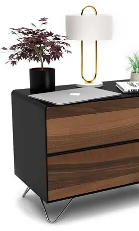 nachttisch-schwarz-holz-metall-modern-industrial-design-massivholz-nussbaum-mit-schublade-schlafzimmer-minimalistisch-fly-high-6-stahlzart