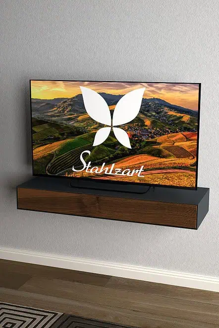 lowboard-tv-haengend-modern-holz-design-grau-schmal-100cm-anthrazit-industrial-wohnzimmer-massivholz-nussbaum-hifi-kabelfuehrung-stahlzart-cigar-1
