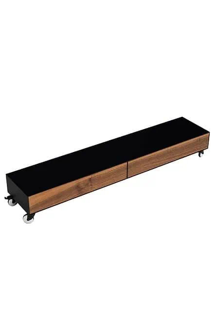 lowboard-schwarz-nussbaum-tv-holz-massivholz-design-metall-modern-industrial-wohnzimmer-designer-stahl-mit-rollen-schubladen-stahlzart-classic-060