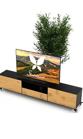 lowboard-schwarz-eiche-metall-modern-holz-industrial-200-cm-massivholz-wohnzimmer-wildeiche-design-mit-push-to-open-schubladen-klappe-rollen-dot-2-stahlzart