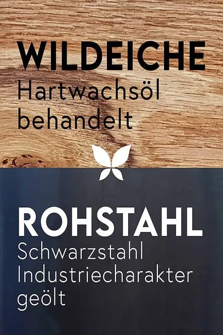 eiche-wildeiche-mit-aesten-holz-massivholz-natur-echtholz-geoelt-hartwachsoel-behandelt-rohstahl-schwarzstahl-zunderstahl-geoelt-industriedesign-industrial-stahlzart-material-kombination